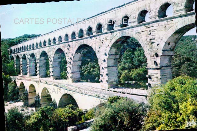 Cartes postales anciennes > CARTES POSTALES > carte postale ancienne > cartes-postales-ancienne.com Occitanie Gard Vers Pont Du Gard