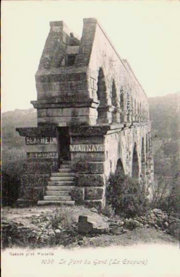 Cartes postales anciennes > CARTES POSTALES > carte postale ancienne > cartes-postales-ancienne.com Occitanie Gard Vers Pont Du Gard
