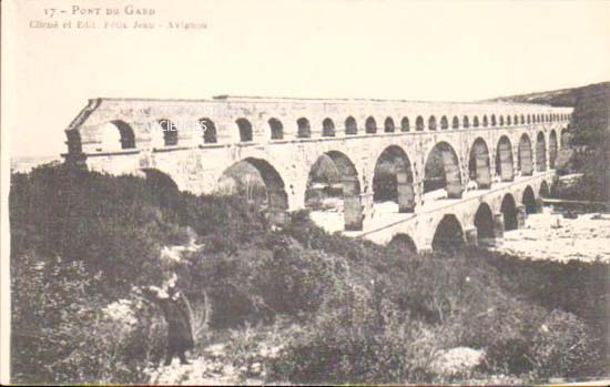 Cartes postales anciennes > CARTES POSTALES > carte postale ancienne > cartes-postales-ancienne.com Occitanie Gard Vers Pont Du Gard