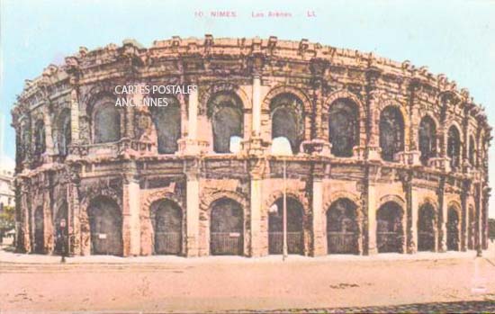 Cartes postales anciennes > CARTES POSTALES > carte postale ancienne > cartes-postales-ancienne.com Occitanie Gard Nimes