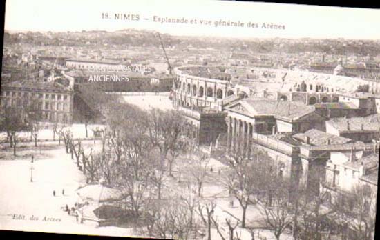 Cartes postales anciennes > CARTES POSTALES > carte postale ancienne > cartes-postales-ancienne.com Occitanie Gard Nimes