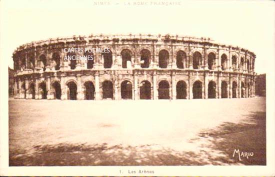Cartes postales anciennes > CARTES POSTALES > carte postale ancienne > cartes-postales-ancienne.com Occitanie Gard Nimes