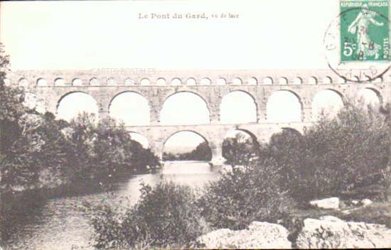 Cartes postales anciennes > CARTES POSTALES > carte postale ancienne > cartes-postales-ancienne.com Occitanie Gard Vers Pont Du Gard