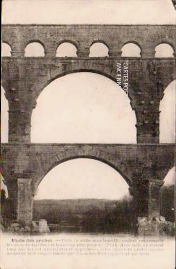 Cartes postales anciennes > CARTES POSTALES > carte postale ancienne > cartes-postales-ancienne.com Occitanie Gard Vers Pont Du Gard