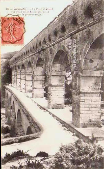 Cartes postales anciennes > CARTES POSTALES > carte postale ancienne > cartes-postales-ancienne.com Occitanie Gard Vers Pont Du Gard