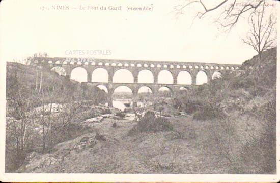 Cartes postales anciennes > CARTES POSTALES > carte postale ancienne > cartes-postales-ancienne.com Occitanie Gard Vers Pont Du Gard