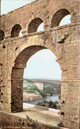 Cartes postales anciennes > CARTES POSTALES > carte postale ancienne > cartes-postales-ancienne.com Gard  Vers Pont Du Gard