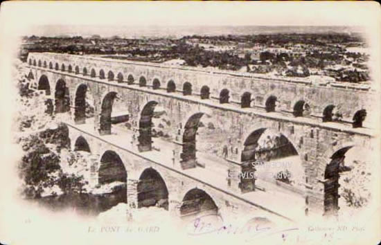 Cartes postales anciennes > CARTES POSTALES > carte postale ancienne > cartes-postales-ancienne.com Gard  Vers Pont Du Gard