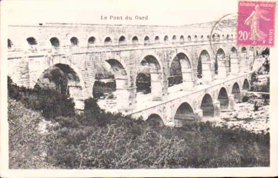 Cartes postales anciennes > CARTES POSTALES > carte postale ancienne > cartes-postales-ancienne.com Gard  Vers Pont Du Gard