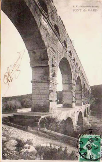 Cartes postales anciennes > CARTES POSTALES > carte postale ancienne > cartes-postales-ancienne.com Gard  Vers Pont Du Gard