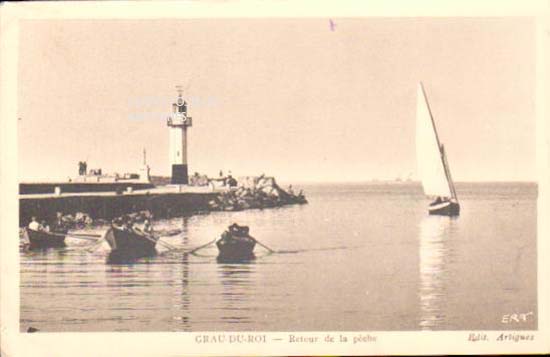 Cartes postales anciennes > CARTES POSTALES > carte postale ancienne > cartes-postales-ancienne.com Gard  Le Grau Du Roi