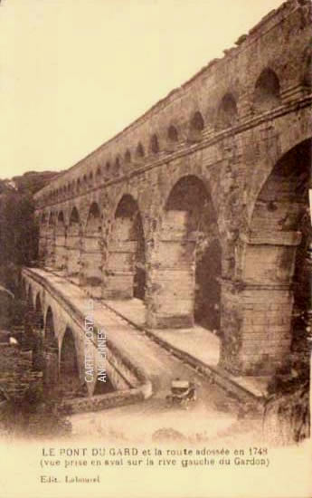 Cartes postales anciennes > CARTES POSTALES > carte postale ancienne > cartes-postales-ancienne.com Occitanie Gard Vers Pont Du Gard