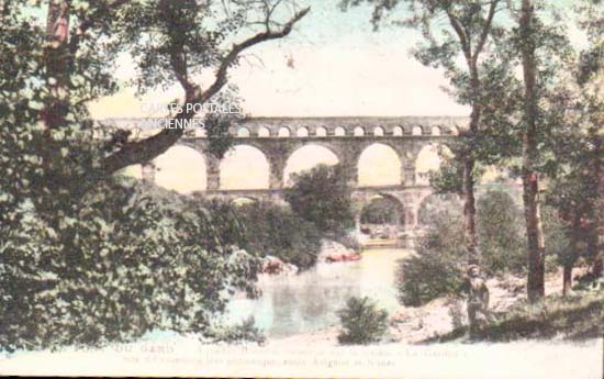 Cartes postales anciennes > CARTES POSTALES > carte postale ancienne > cartes-postales-ancienne.com Occitanie Gard Vers Pont Du Gard