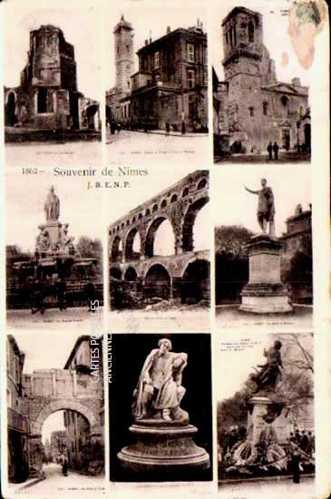 Cartes postales anciennes > CARTES POSTALES > carte postale ancienne > cartes-postales-ancienne.com Gard  Nimes
