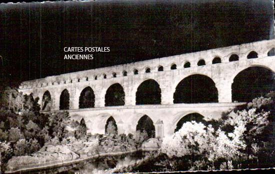 Cartes postales anciennes > CARTES POSTALES > carte postale ancienne > cartes-postales-ancienne.com Gard  Vers Pont Du Gard
