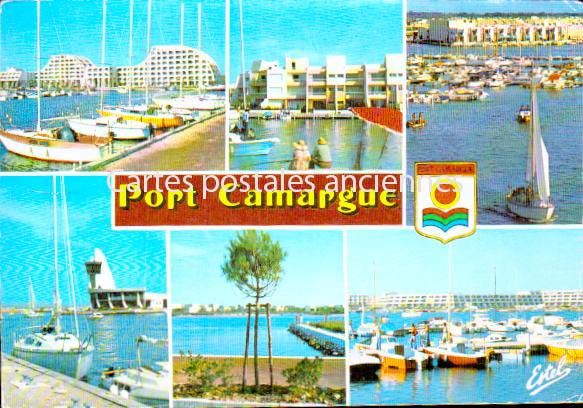 Cartes postales anciennes > CARTES POSTALES > carte postale ancienne > cartes-postales-ancienne.com Gard  Port Camargue