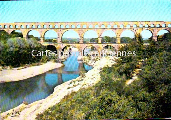 Cartes postales anciennes > CARTES POSTALES > carte postale ancienne > cartes-postales-ancienne.com Occitanie Gard Vers Pont Du Gard