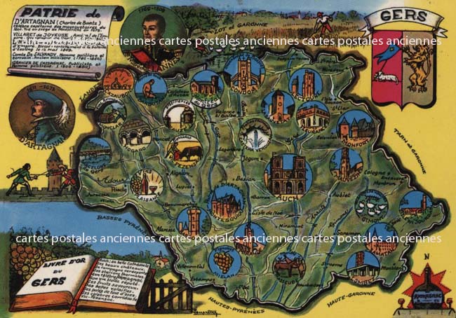 Cartes postales anciennes > CARTES POSTALES > carte postale ancienne > cartes-postales-ancienne.com Occitanie Gers
