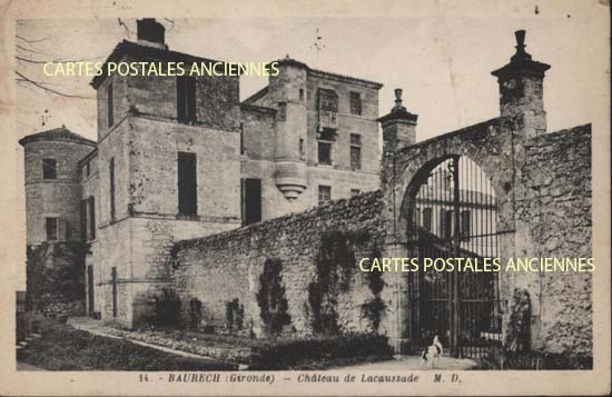 Cartes postales anciennes > CARTES POSTALES > carte postale ancienne > cartes-postales-ancienne.com Nouvelle aquitaine Gironde Baurech