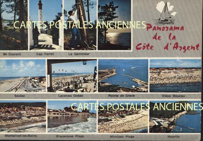 Cartes postales anciennes > CARTES POSTALES > carte postale ancienne > cartes-postales-ancienne.com Nouvelle aquitaine Vendays Montalivet