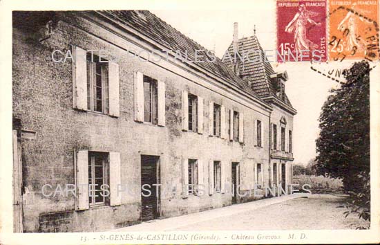 Cartes postales anciennes > CARTES POSTALES > carte postale ancienne > cartes-postales-ancienne.com Nouvelle aquitaine Gironde Saint Genes De Castillon