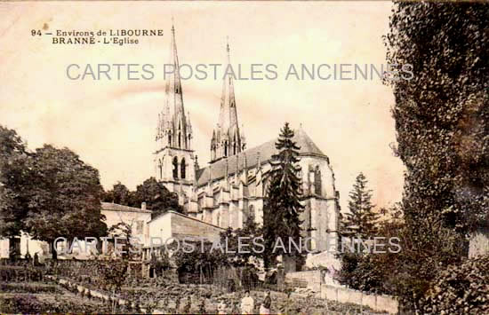Cartes postales anciennes > CARTES POSTALES > carte postale ancienne > cartes-postales-ancienne.com Nouvelle aquitaine Gironde Branne
