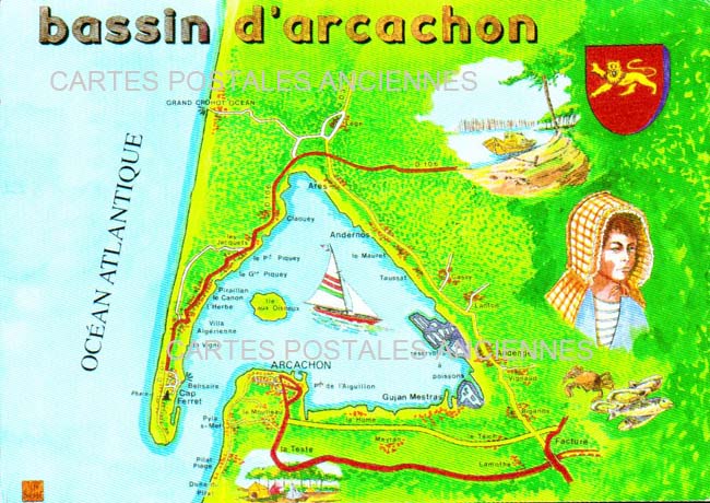 Cartes postales anciennes > CARTES POSTALES > carte postale ancienne > cartes-postales-ancienne.com Nouvelle aquitaine Arcachon