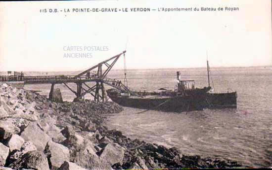 Cartes postales anciennes > CARTES POSTALES > carte postale ancienne > cartes-postales-ancienne.com Nouvelle aquitaine Gironde Le Verdon Sur Mer