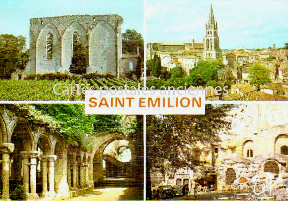 Cartes postales anciennes > CARTES POSTALES > carte postale ancienne > cartes-postales-ancienne.com Nouvelle aquitaine Gironde Saint Emilion