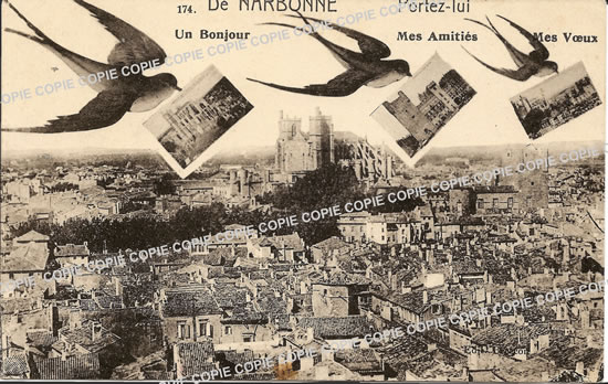 Cartes postales anciennes > CARTES POSTALES > carte postale ancienne > cartes-postales-ancienne.com Occitanie Herault Narbonne