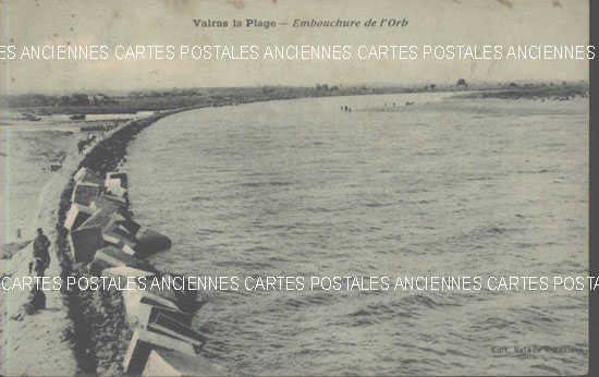 Cartes postales anciennes > CARTES POSTALES > carte postale ancienne > cartes-postales-ancienne.com Occitanie Herault Valras Plage