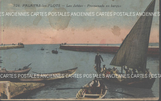 Cartes postales anciennes > CARTES POSTALES > carte postale ancienne > cartes-postales-ancienne.com Occitanie Herault Palavas Les Flots