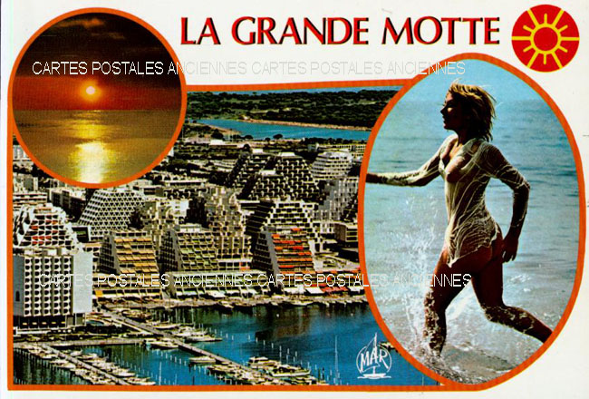 Cartes postales anciennes > CARTES POSTALES > carte postale ancienne > cartes-postales-ancienne.com Occitanie Herault La Grande Motte