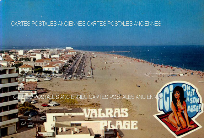 Cartes postales anciennes > CARTES POSTALES > carte postale ancienne > cartes-postales-ancienne.com Occitanie Herault Valras Plage