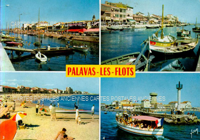 Cartes postales anciennes > CARTES POSTALES > carte postale ancienne > cartes-postales-ancienne.com Occitanie Herault Palavas Les Flots