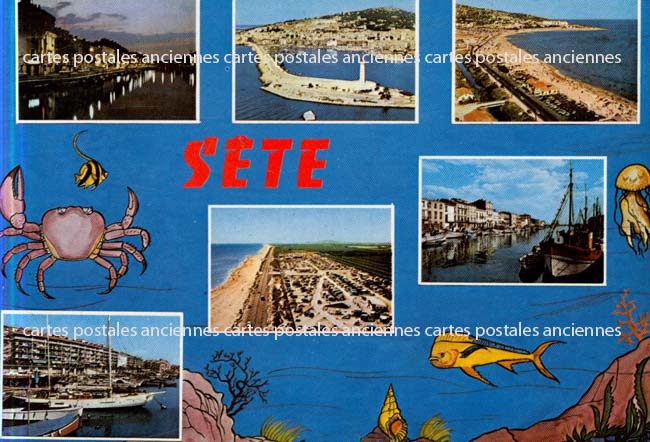 Cartes postales anciennes > CARTES POSTALES > carte postale ancienne > cartes-postales-ancienne.com Occitanie Herault Sete