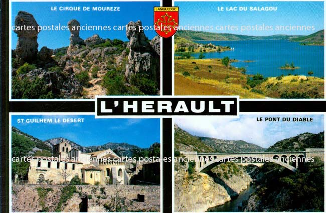 Cartes postales anciennes > CARTES POSTALES > carte postale ancienne > cartes-postales-ancienne.com Occitanie Herault Saint Guilhem Le Desert