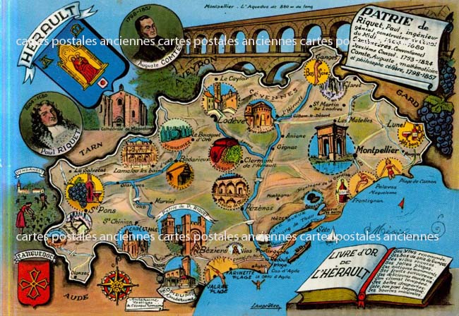 Cartes postales anciennes > CARTES POSTALES > carte postale ancienne > cartes-postales-ancienne.com Occitanie Herault Saint Pons De Thomieres