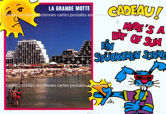 Cartes postales anciennes > CARTES POSTALES > carte postale ancienne > cartes-postales-ancienne.com Occitanie Herault La Grande Motte