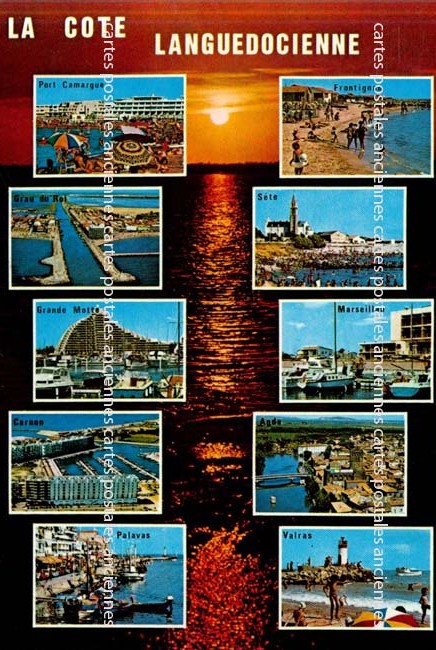 Cartes postales anciennes > CARTES POSTALES > carte postale ancienne > cartes-postales-ancienne.com Occitanie Herault Valras Plage