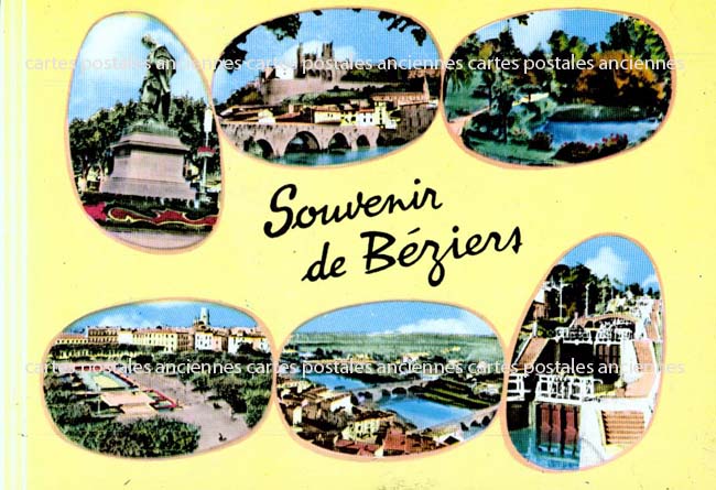 Cartes postales anciennes > CARTES POSTALES > carte postale ancienne > cartes-postales-ancienne.com Occitanie Herault Beziers