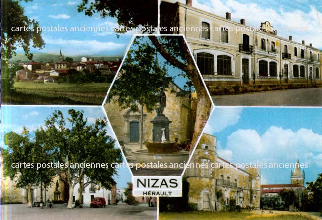 Cartes postales anciennes > CARTES POSTALES > carte postale ancienne > cartes-postales-ancienne.com Occitanie Herault Nizas