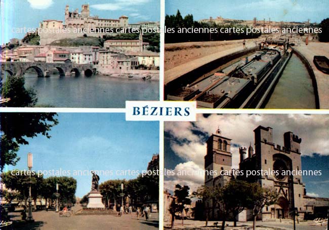 Cartes postales anciennes > CARTES POSTALES > carte postale ancienne > cartes-postales-ancienne.com Occitanie Herault Beziers