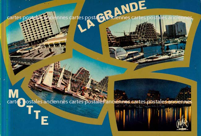 Cartes postales anciennes > CARTES POSTALES > carte postale ancienne > cartes-postales-ancienne.com Occitanie Herault La Grande Motte