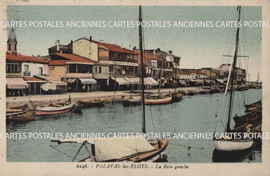 Cartes postales anciennes > CARTES POSTALES > carte postale ancienne > cartes-postales-ancienne.com Occitanie Herault Palavas Les Flots
