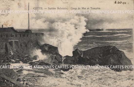 Cartes postales anciennes > CARTES POSTALES > carte postale ancienne > cartes-postales-ancienne.com Occitanie Herault Sete