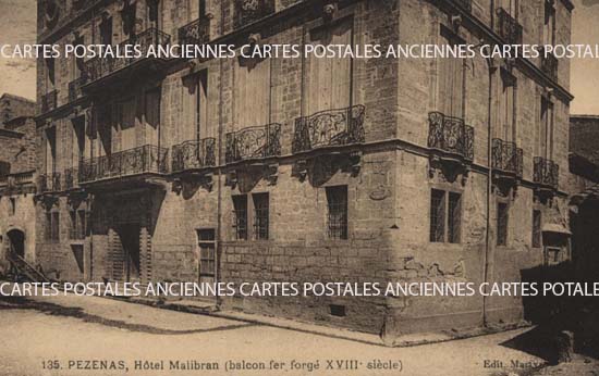 Cartes postales anciennes > CARTES POSTALES > carte postale ancienne > cartes-postales-ancienne.com Occitanie Herault Pezenas