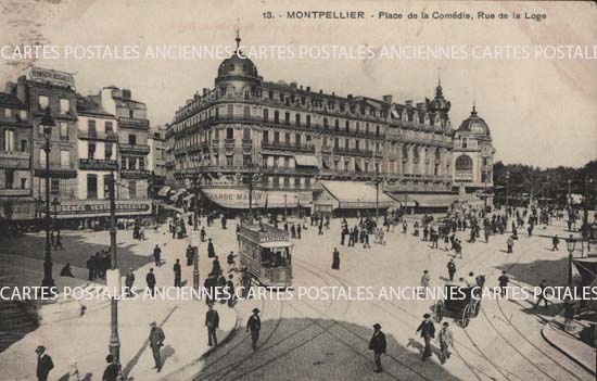 Cartes postales anciennes > CARTES POSTALES > carte postale ancienne > cartes-postales-ancienne.com Occitanie Herault Montpellier