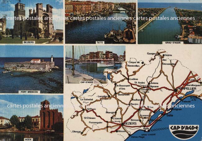 Cartes postales anciennes > CARTES POSTALES > carte postale ancienne > cartes-postales-ancienne.com Occitanie Herault Agde