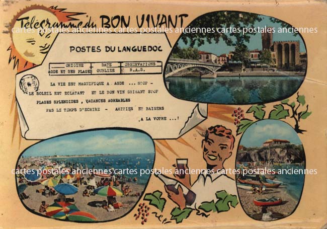 Cartes postales anciennes > CARTES POSTALES > carte postale ancienne > cartes-postales-ancienne.com Occitanie Herault Agde